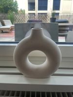 Vase rund modern beige Keramik
