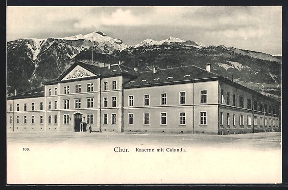 Cartoline postali: AK Chur, Kaserne mit Calanda – Usato da Berlin venduto da bartko-reher