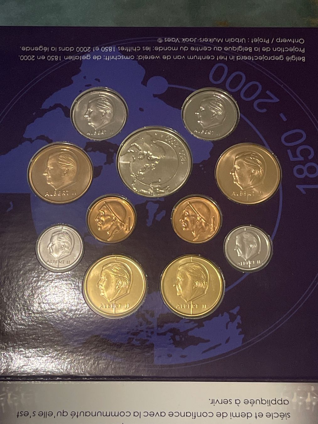 Tutti le monete: Belgien 2000 offizieller Francs Kursmünzensatz – Nuovo (secondo la descrizione) da Zweidlen venduto da EuroCoins 3