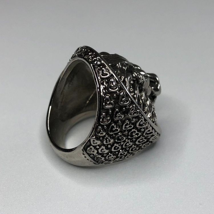 Herren Ring Echt Gold 585 Löwe Löwenkopf Gelbgold 14 Karat Massiv Qualitaet Damen