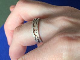 Silberring Trible matt (56)
