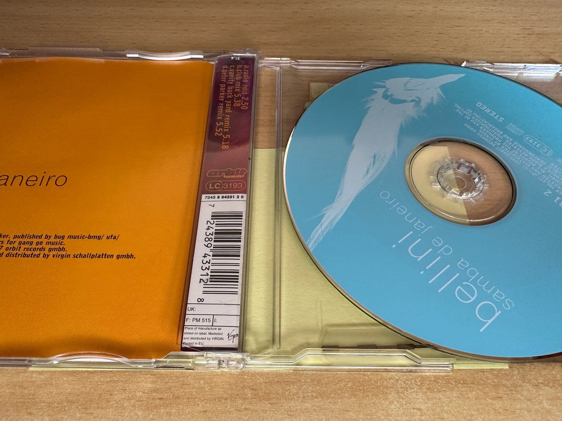 CD: Bellini – Samba De Janeiro - Single CD – Usato da Rikon im Tösstal venduto da Alpenmutz 1