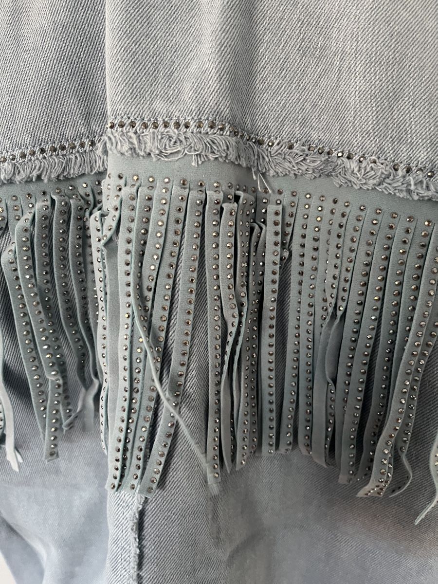 Zara Giacche: Zara denim style jacket with fringes, size S, never worn – Nuovo (secondo la descrizione) da Mies venduto da nic_yk5d 8