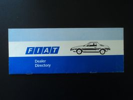 Prospekt Fiat Dealer Directory U.S.A. 1978