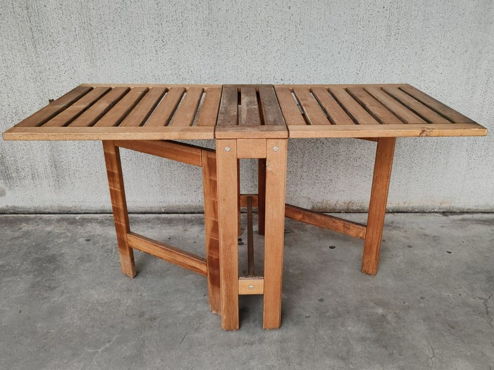Klappbarer Holztisch Garten Balkon platzsparend, Balkontisch Kaufen