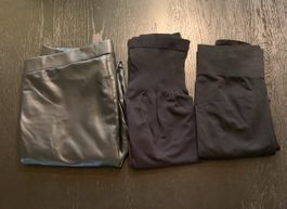 Leggings-Set: Kunstleder, Mama, Sport Gr. M/L, 3er Pack