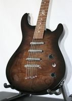E Gitarre, 3x Lipstick, Skull, Mahagoni Korpus, Burl Top