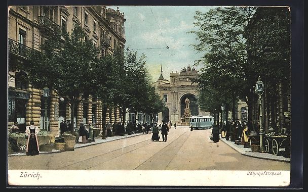 Ansichtskarten: Zürich, Partie in der Bahnhofstrasse mi – Gebraucht aus Berlin von bartko-reher