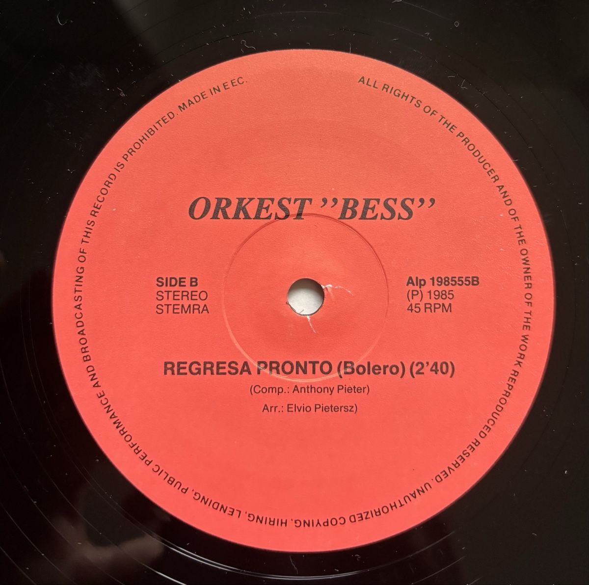 Dischi in vinile: Orkest "BESS" - Mi No Por LP EX/EX – Usato da Neuchâtel venduto da Deivid2 2