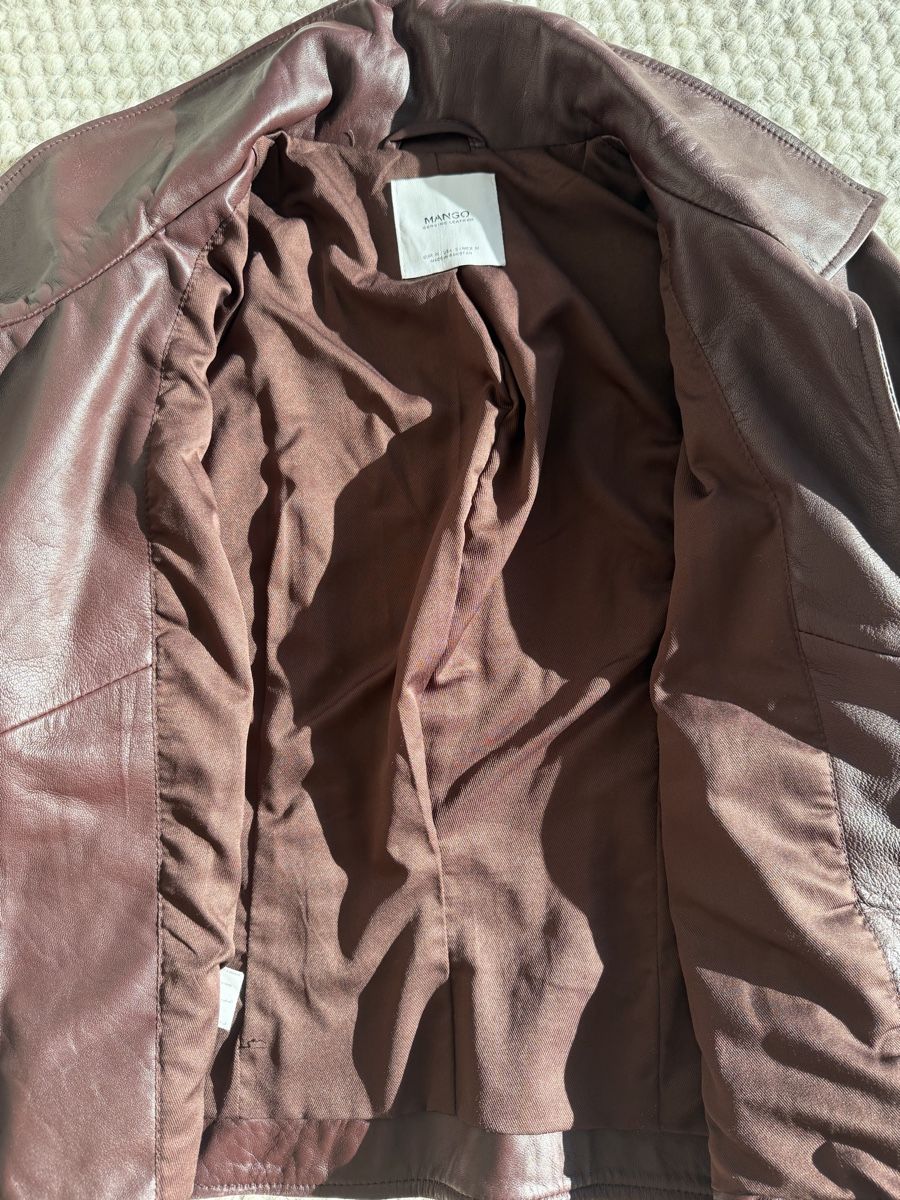 Mango Giacche: Mango Leather Biker Jacket - Size M – Nuovo (secondo la descrizione) da Hergiswil NW venduto da jaybee27 2