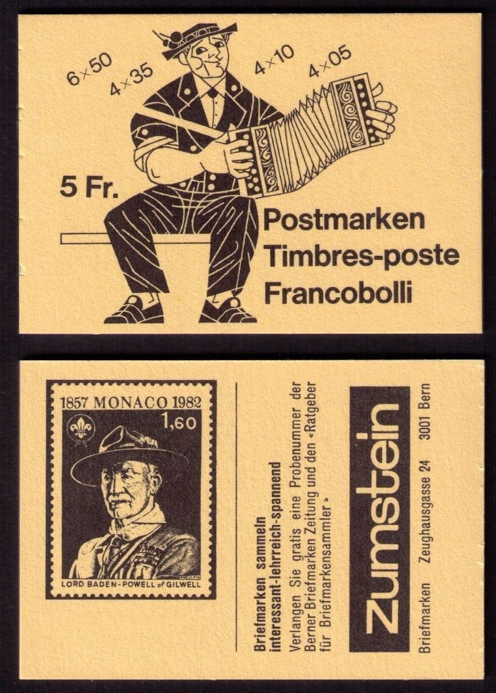 Alle Briefmarken: 1979 Markenheft 0-78b chrom-gelb postfrisch – Neu (gemäss Beschreibung) aus Arch von seil819