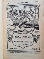 KONVOLUT Karl Kraus - Die Fackel / Nachts: Aphorismen