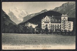 Interlaken, Hotel Savoy und die Jungfrau