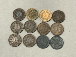 Lot 1 Rappen 1928-1946