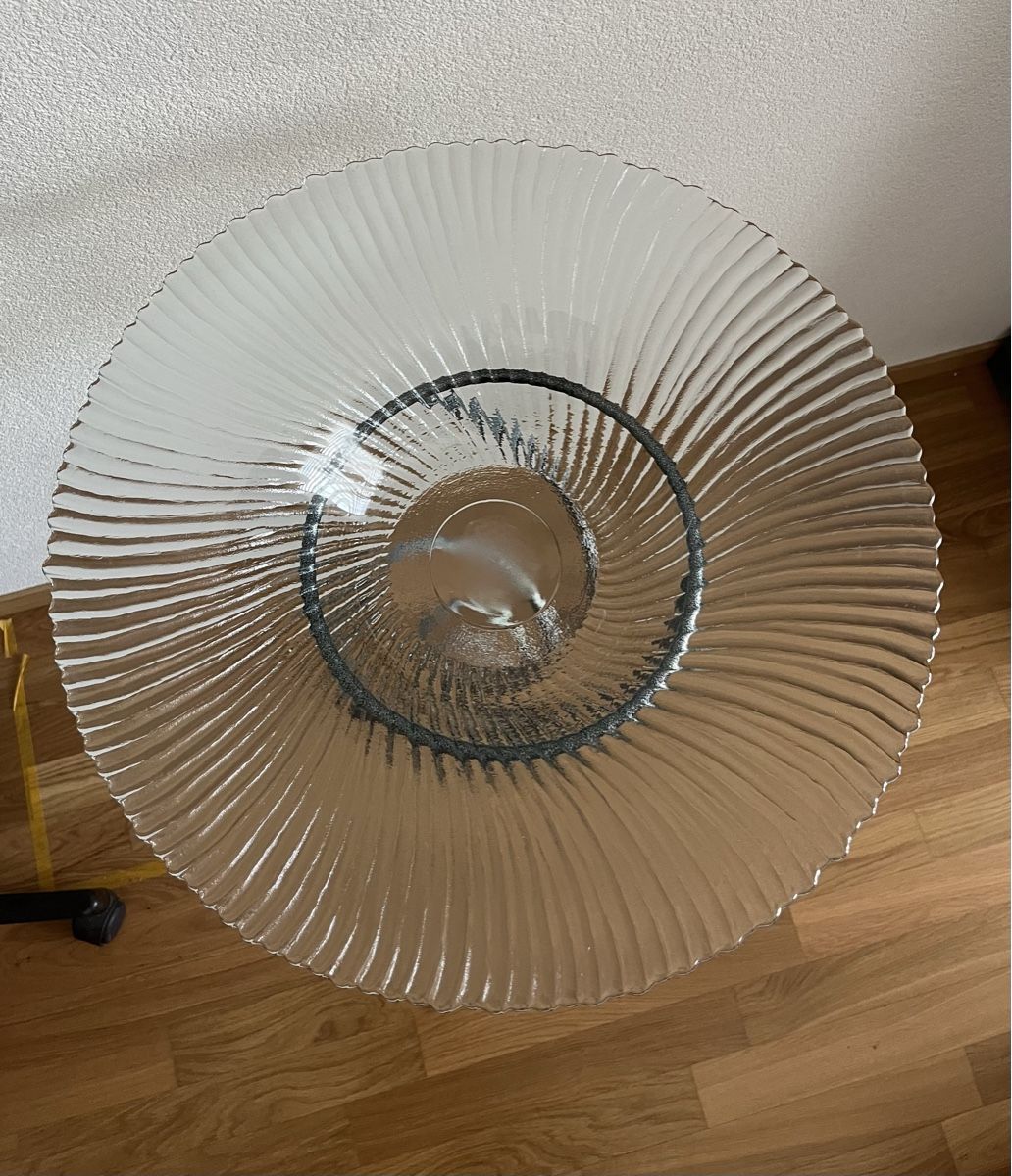 Altro per la casa: Glasschale mit  Metallständer Blumenständer Obstschale – Usato da Arboldswil venduto da Sonnenelfe 3