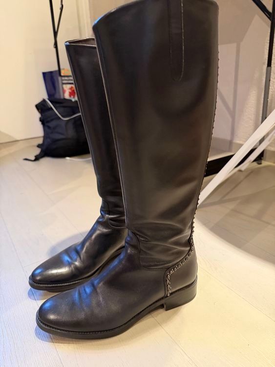 Damenschuhe: Bottes en cuir noir, taille 41 – Gebraucht aus Bussigny von youli85 1