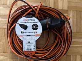 Lockxtend Verlängerungskabel 20 m orange – fast neu