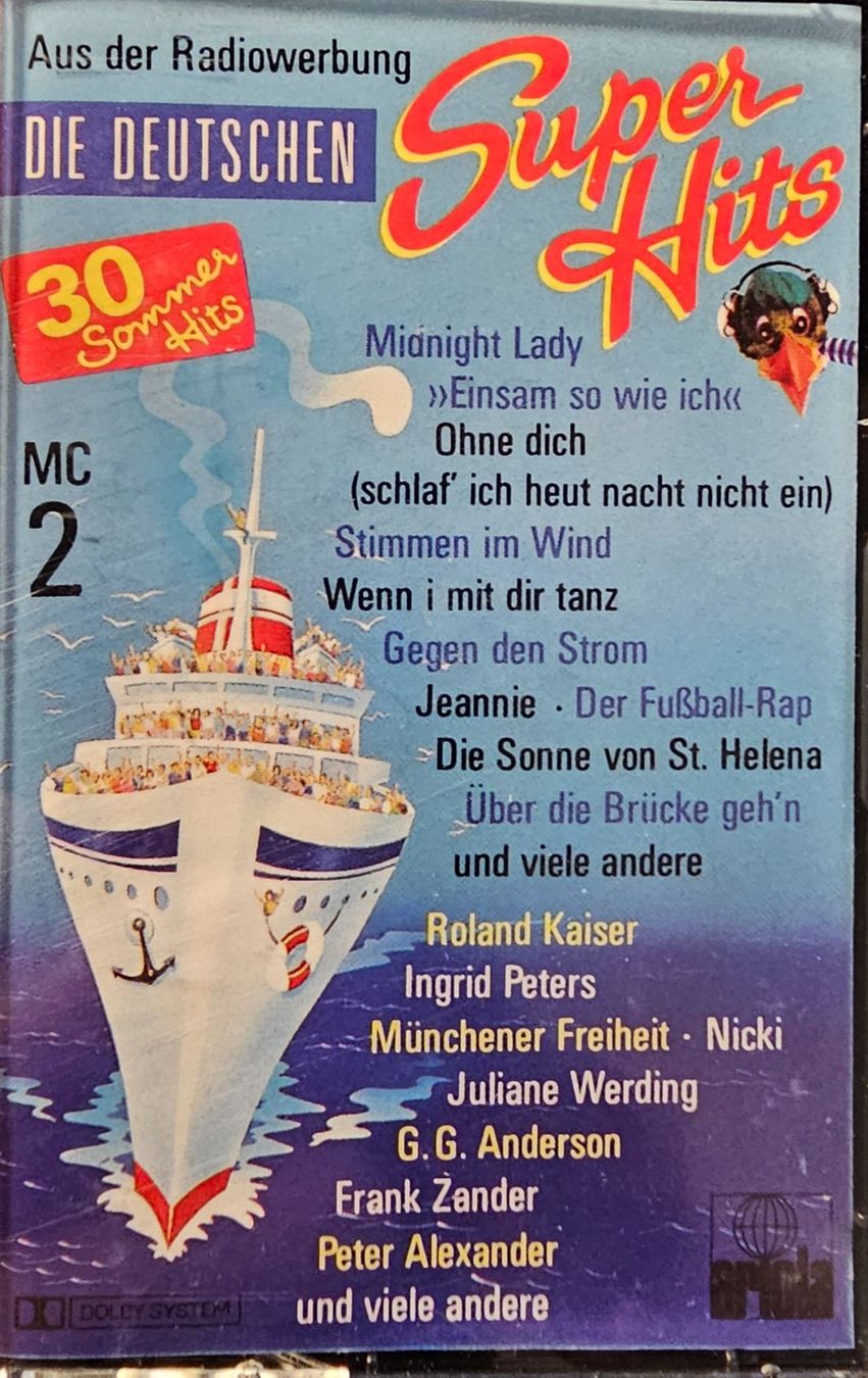 Cassettes audio: MC - Die Deutschen Superhits 2 – D'occasion à Wahlen b. Laufen par Cg10