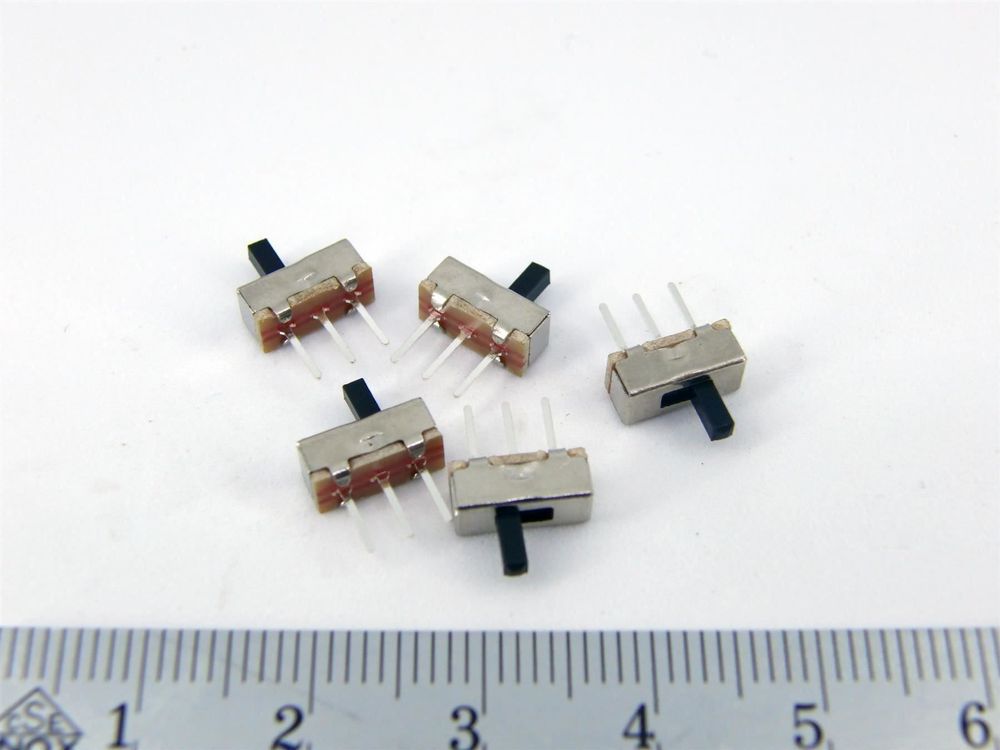 200 Stück Mini Schiebeschalter 3-Pin - SPDT Für Elektronik Projekte