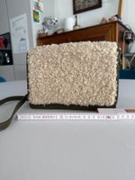 Sac bandoulière hiver doux mouton vert, élégant et compact