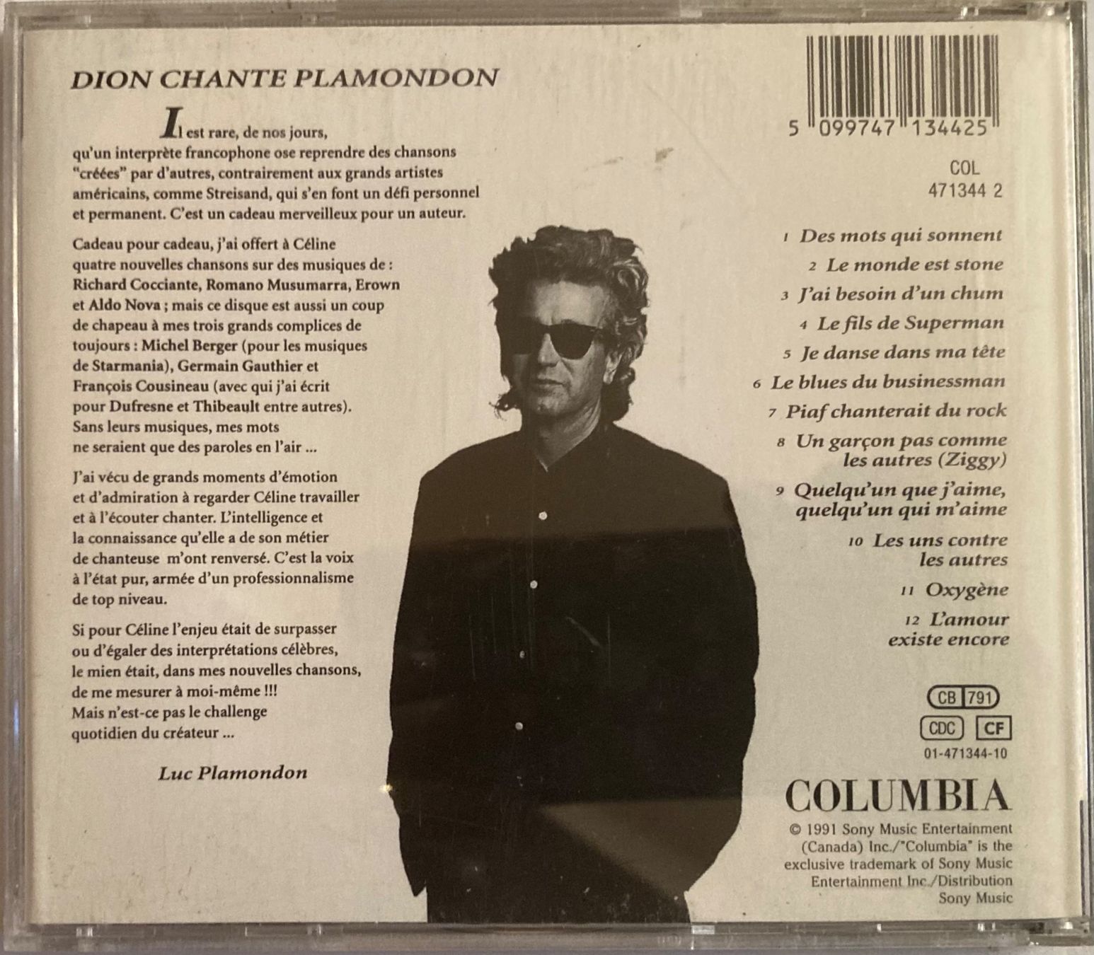 CD: CÉLINE DION - DES MOTS QUI SONNENT – Usato da Poliez-Pittet venduto da Newtown-Records 1