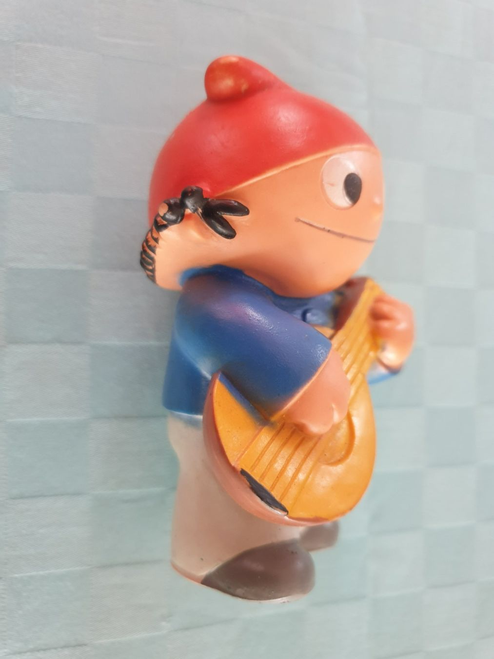 Statuette: Mainzelmännchen JOHN mit Laute 10,5 cm NFP 1975 – Usato da Mörschwil venduto da spirspi 2
