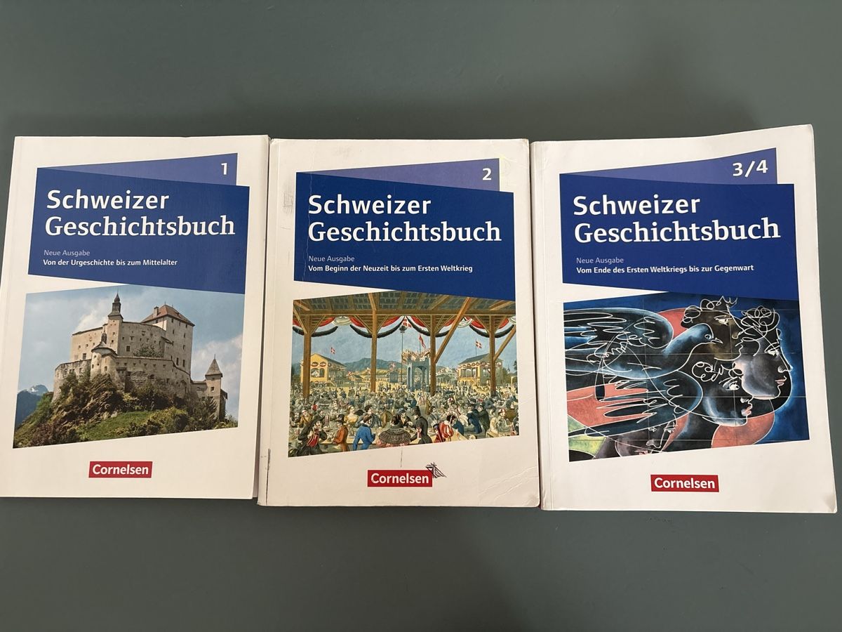 Bücher: Schweizer Geschichtsbuch 1-3/4 Cornelsen Reihe Neu – Gebraucht aus Zürich von flamingogk