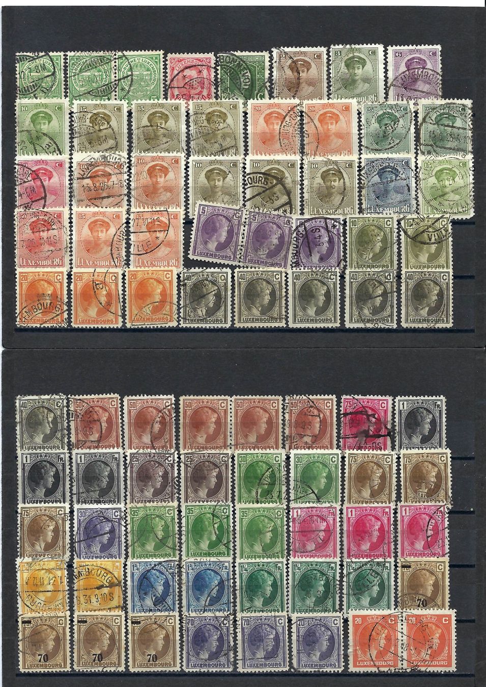 Tutti i francobolli: Briefmarken aus Luxemburg – Usato da Bronschhofen venduto da Imsr