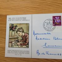 Document Journée du timbres Tag Briefmarke Thun 1961