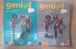 Livre scolaire allemand geni@l, 2 livres, bon état