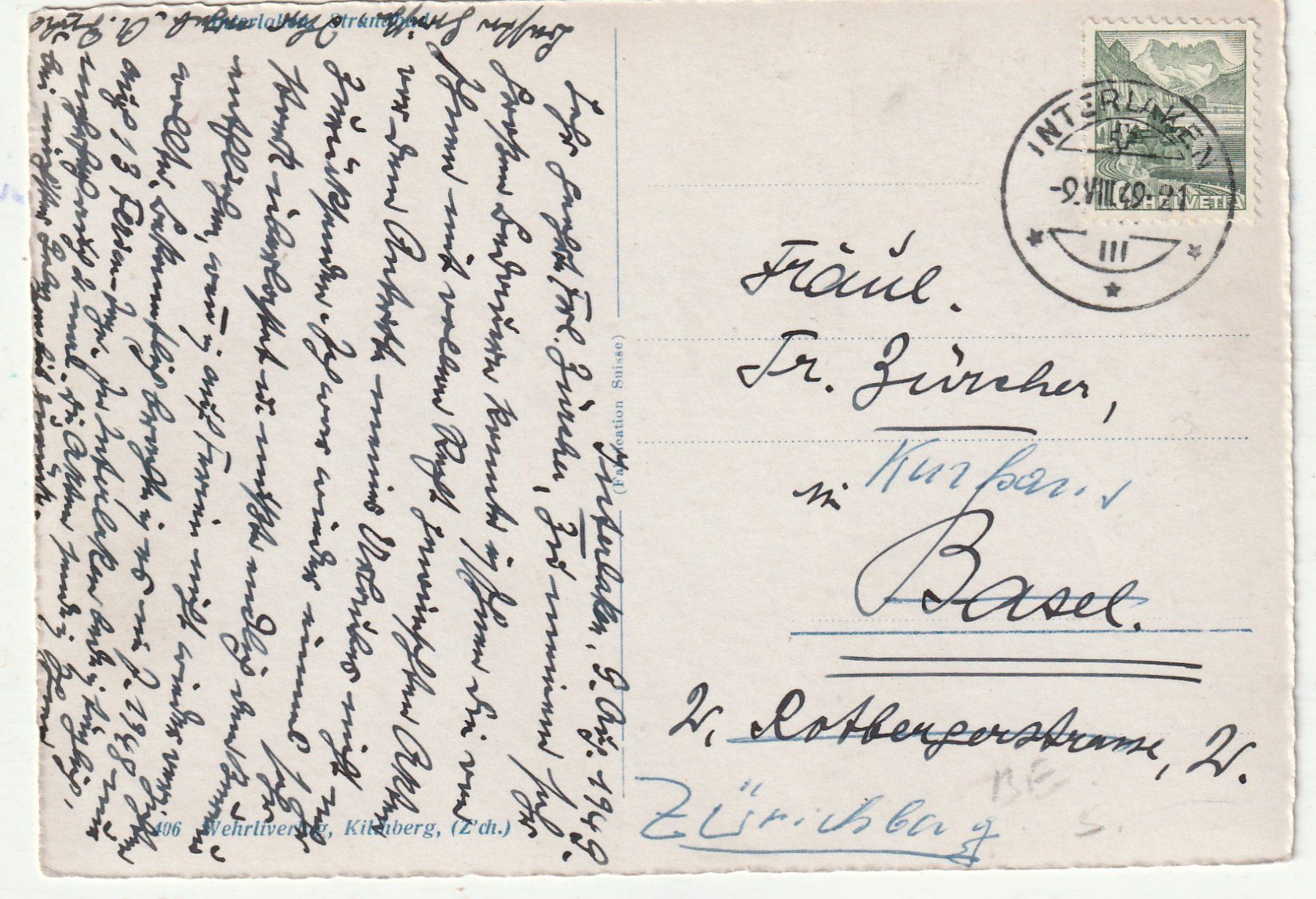 Cartes postales: Strandbad Interlaken um 1949 – D'occasion à Lumbrein par made02 1