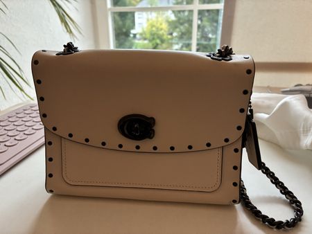 Coach Tasche weiss Leder mit sehr gut erhalten Zustand