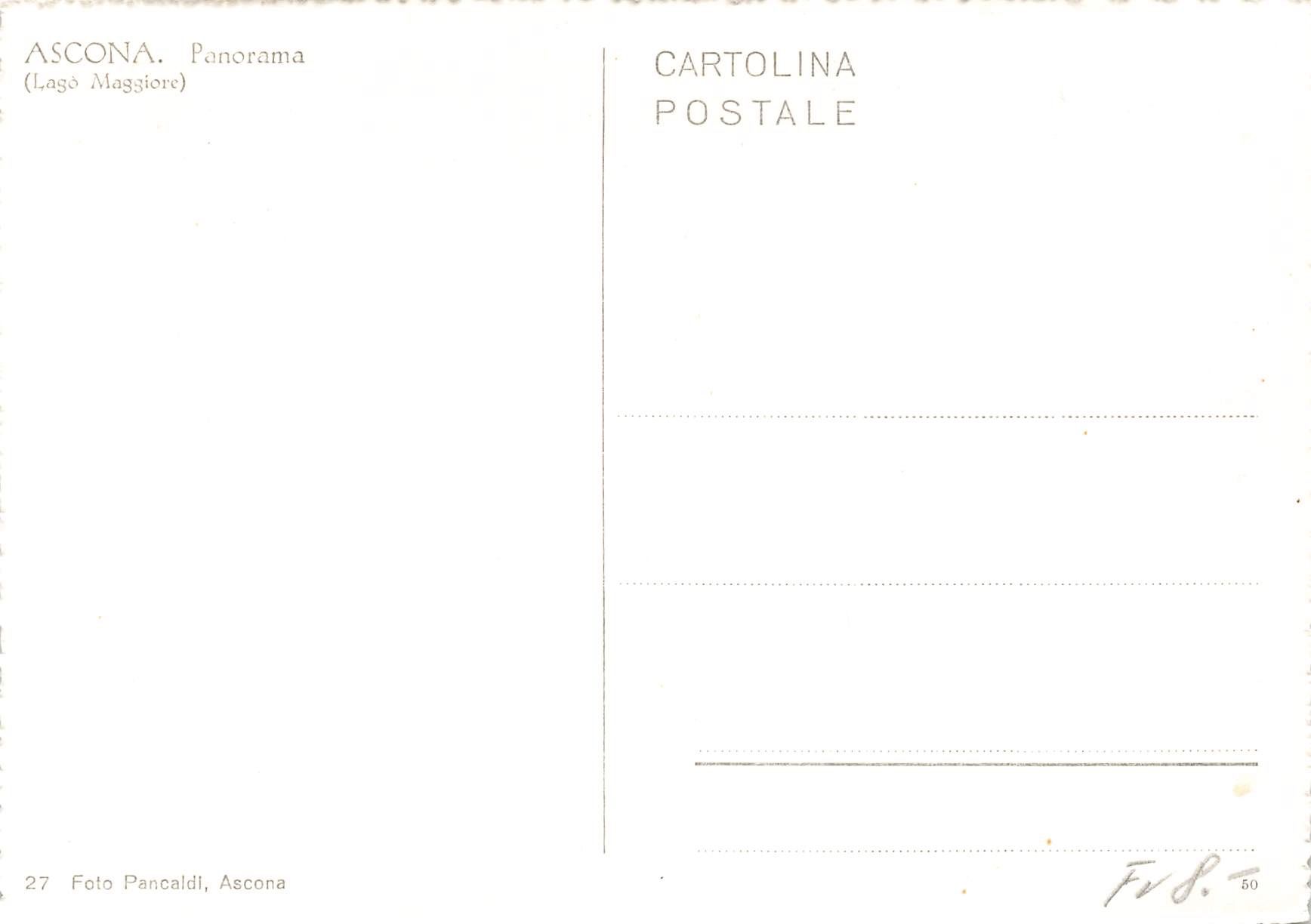 Cartoline postali: Ascona foto Pancaldi – Usato da Biasca venduto da Blenio71 1