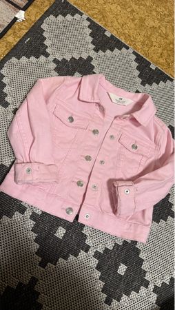 H&M Jeansjacke Gr. 104, 3-4 Jahre, rosa, Top Zustand!