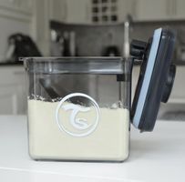 Milchpulver Vorratsdose transparent mit Deckel