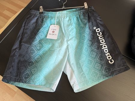Casablanca Badehose Monogramm blau schwarz Grösse S neu