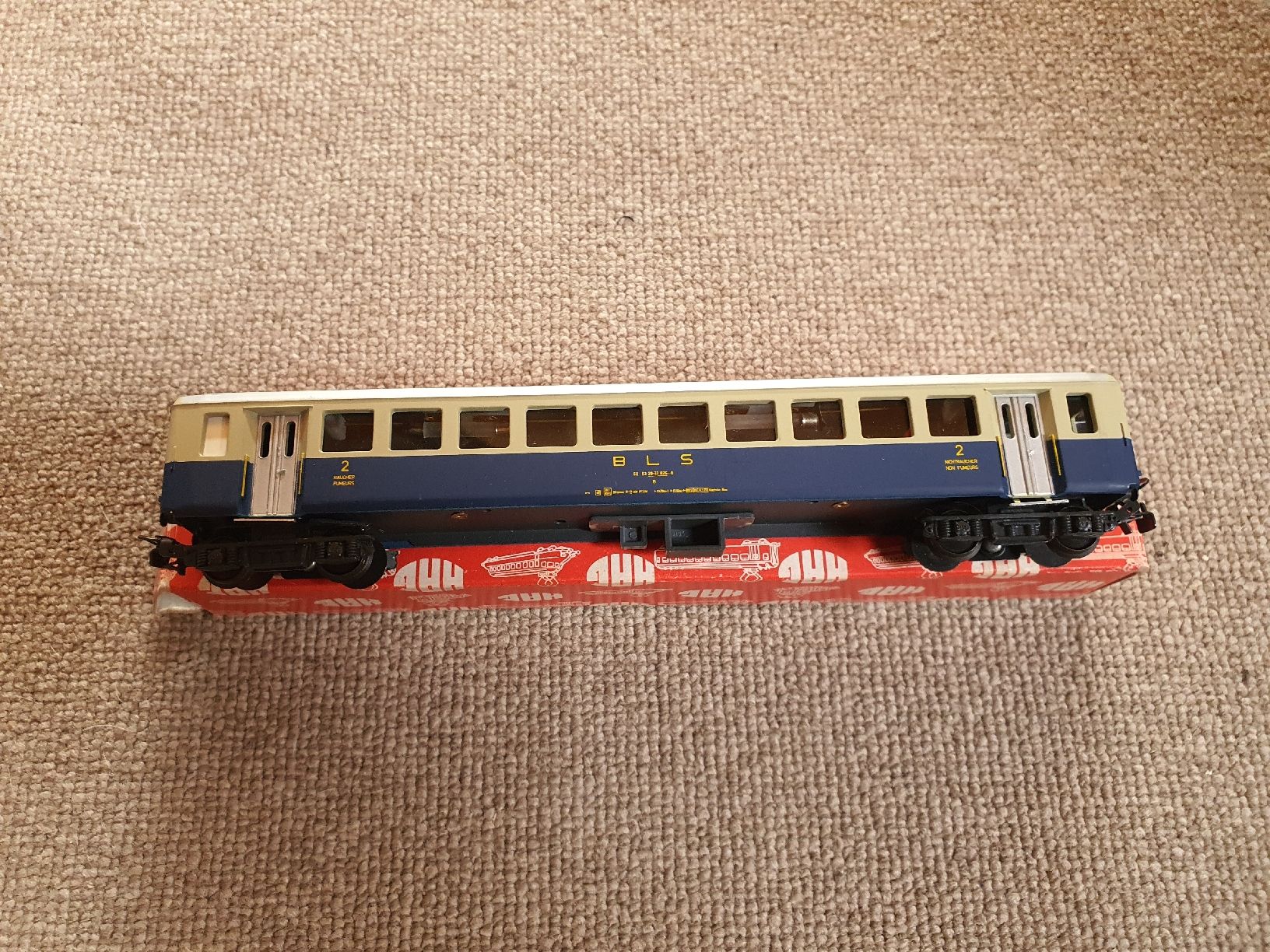 Hag Modellini di ferrovie: Voiture 2em classe BLS HAG – Usato da Lavey-Village venduto da Lofoten93