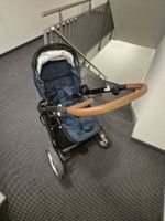 Gebrauchter Kinderwagen Mutsy Evo in Blau mit Zubehör