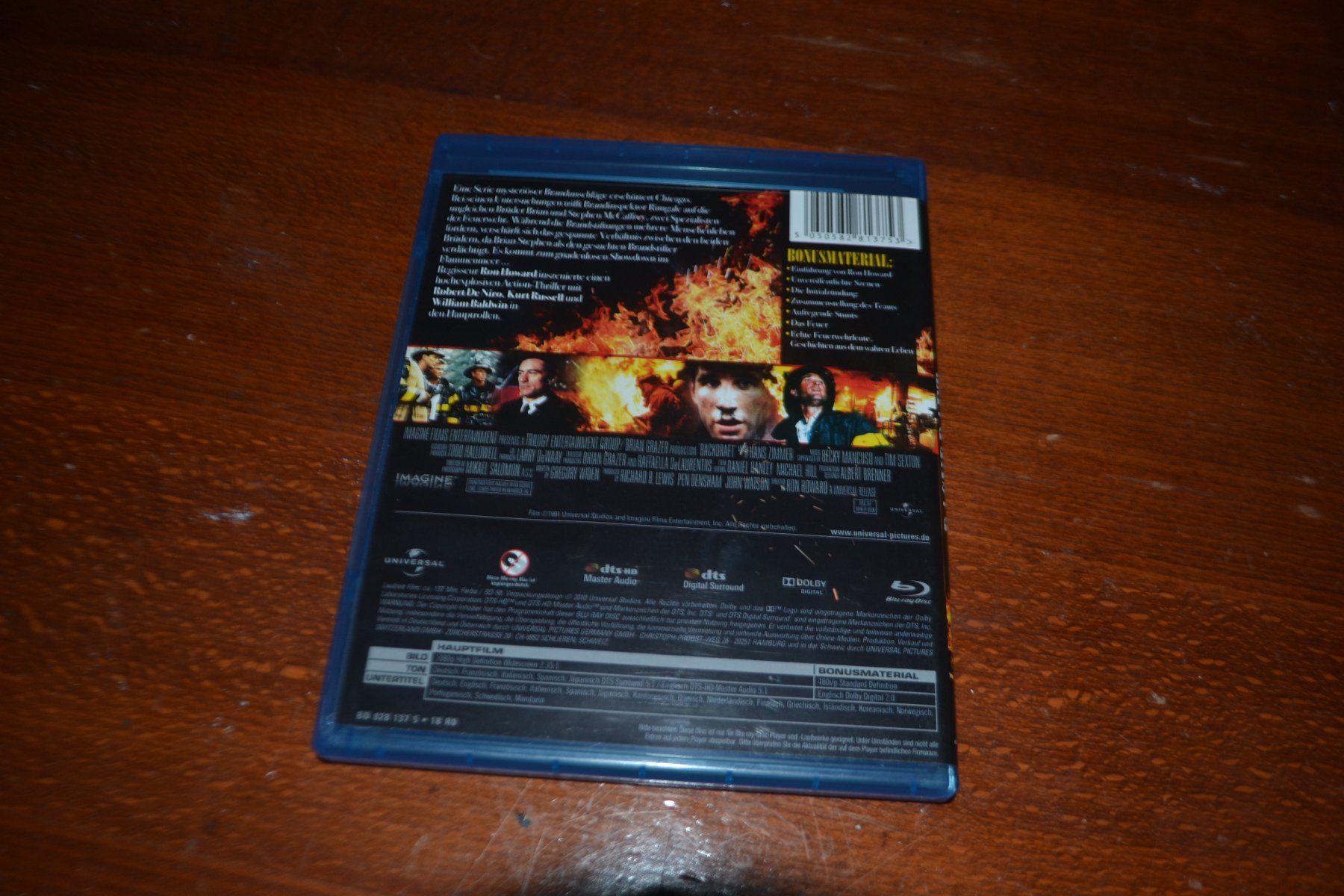 Tutti i DVDs: Backdraft – Usato da Laupen ZH venduto da chefdom 1