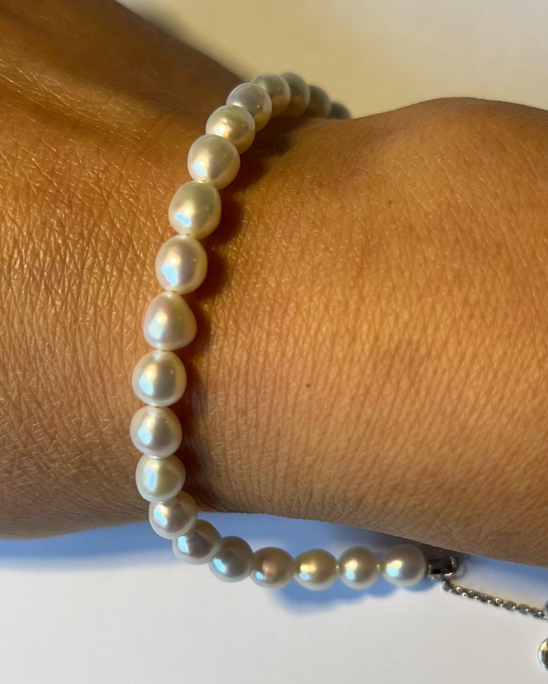 Bracciali & Braccialetti: Armkette mit Süsswasserperlen 17-19 cm – Nuovo (secondo la descrizione) da Bern venduto da Steinfieber 3