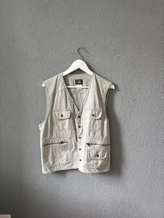 Gilet Capitan beige avec impression dos bon état