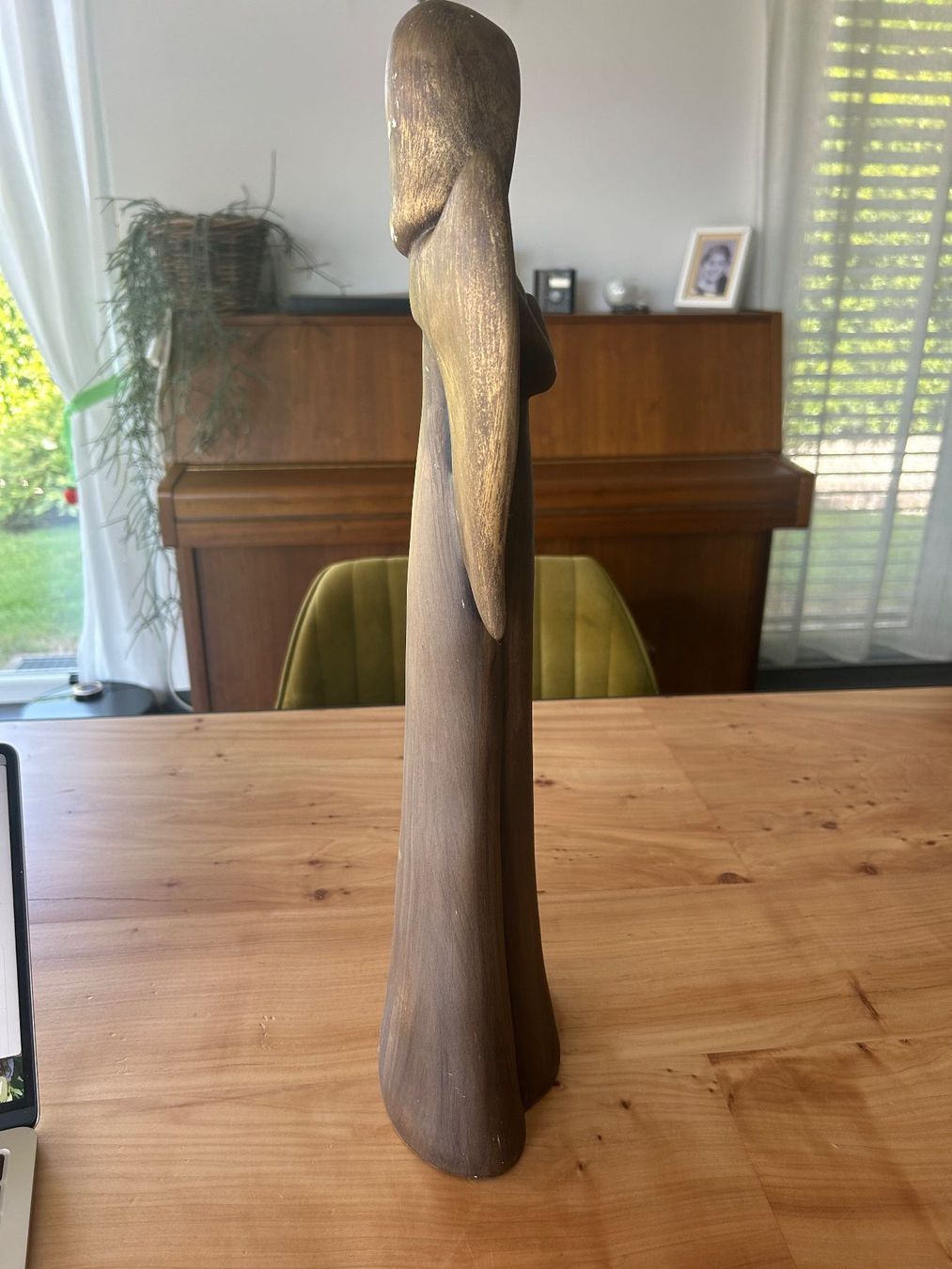 Statuette: Dekofigur Engel mit Harfe 53cm Bronzeoptik – Usato da Kaltbrunn venduto da lagone1 1