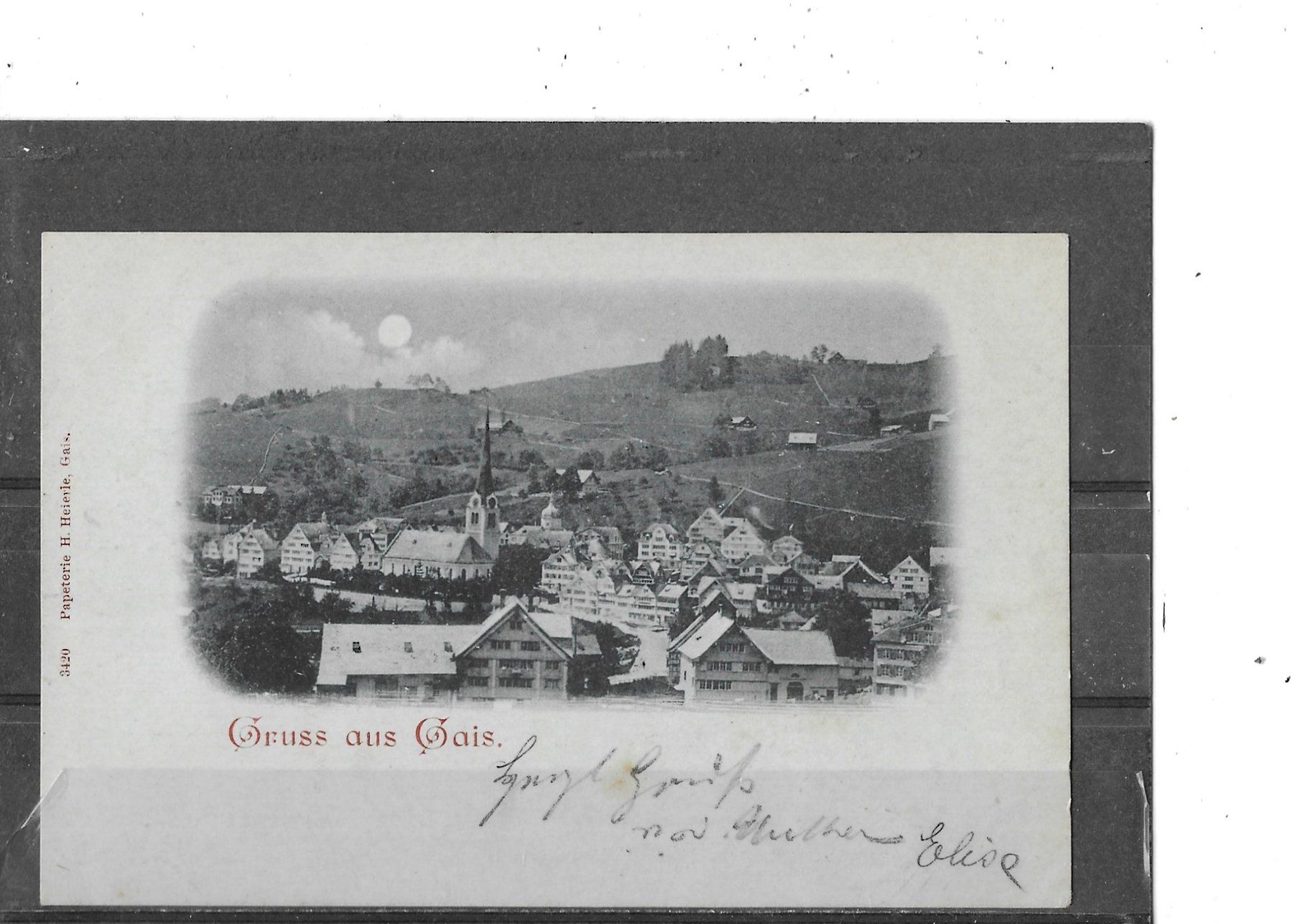 Cartoline postali: AR Gruss aus Gais 1900 – Usato da Schocherswil venduto da Wilare
