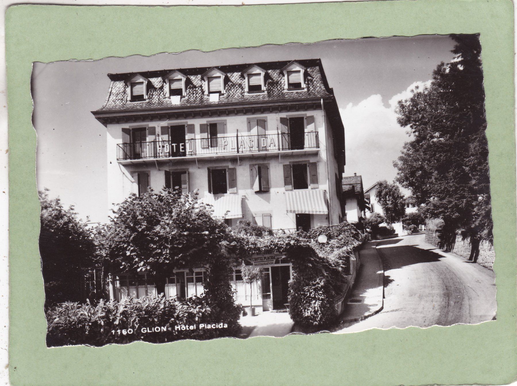 Ansichtskarten: Glion Hotel Placida – Gebraucht aus Herisau von Lisegrat2008