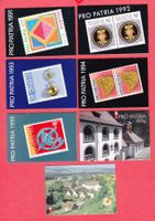 1991-1997  Markenhefte   Pro Patria  ERSTTAG  gestempelt.