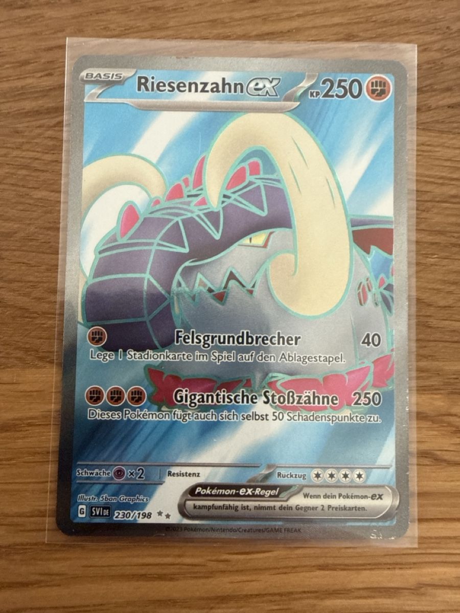Pokémon Sammelbilder & Trading cards: Riesenzahn EX 230/198 – Gebraucht aus Amriswil von sim_nlb6
