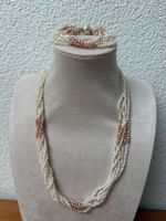 Echte Perlen Kette und Armband Verschluss Silber 925