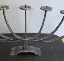 Handgeschmiedete Menorah 7-flammig Kerzenständer Israel