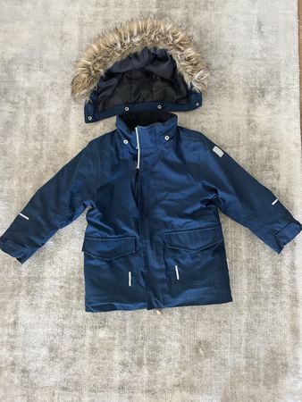 REIMA WINTERJACKE  SKI JACKE BLAU  GR 104  US 4 3-6 JAHRE