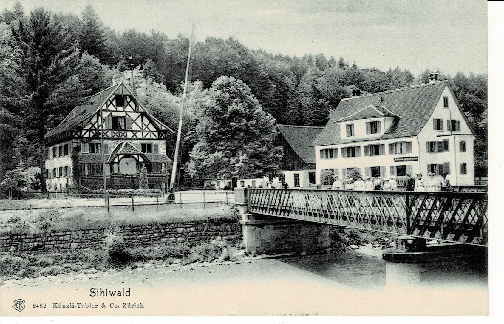 Cartoline postali: SIHLWALD ZH gel. 1925! – Usato da Hergiswil NW venduto da Kartenfrau